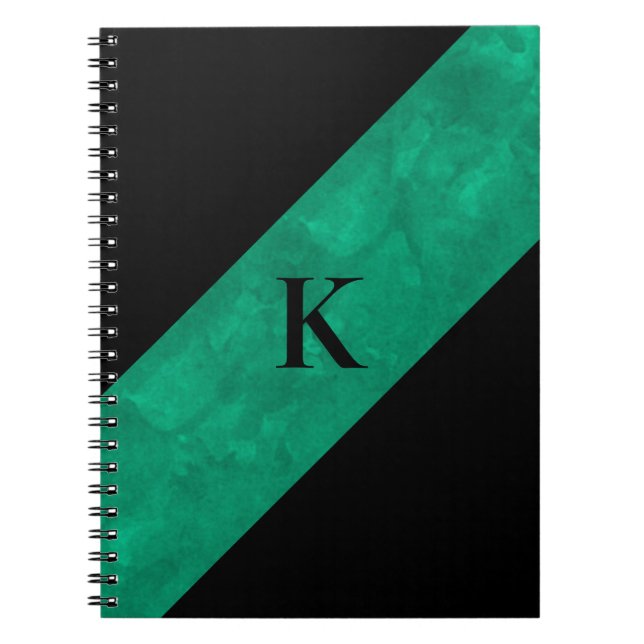 Carnet noir monogramme (Devant)