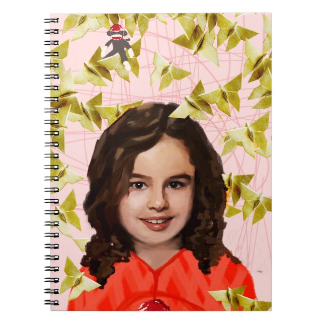 Carnet Noir orphelin | Kira - origami Girly (Devant)