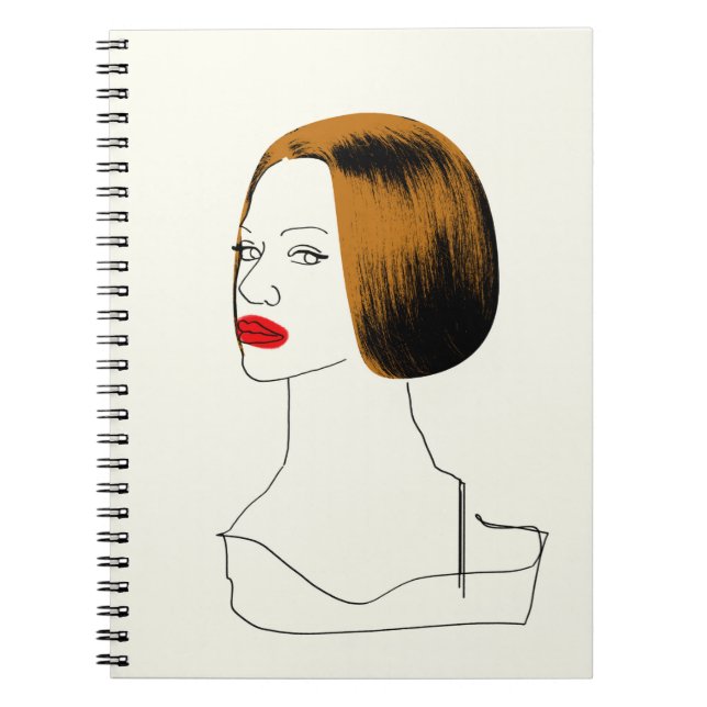 Carnet Noir orphelin | Rachel - croquis chic de clone (Devant)