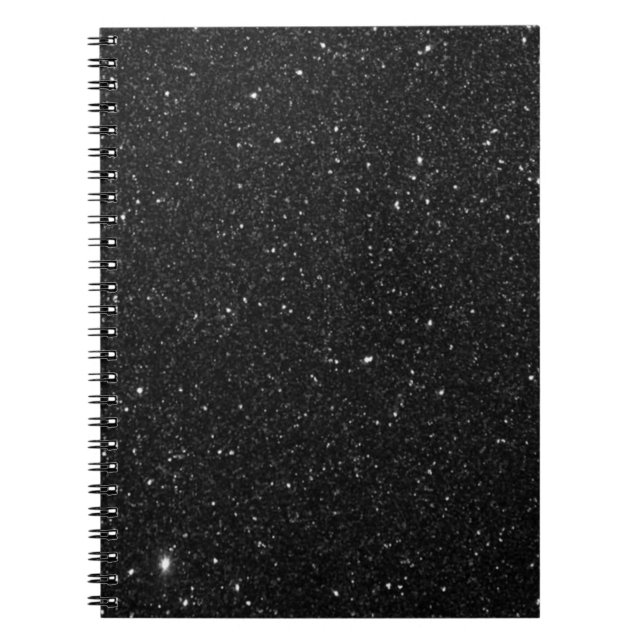 Carnet Noir pailleté brillant scintillant (Devant)