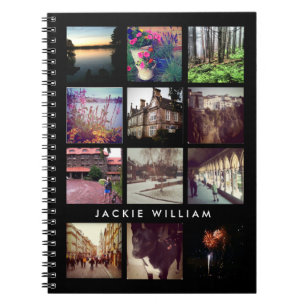 Carnet noir photo Instagram personnalisé