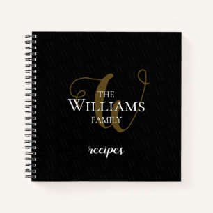 carnet noir pour les recettes familiales