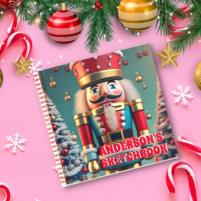Carnet Noisette Noël Personnalisé Enfants Sketchbook (Créateur téléchargé)