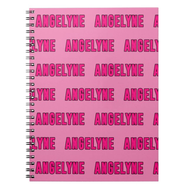 Carnet Nom Angelyne (Devant)