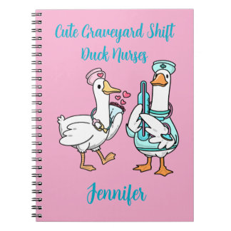 Carnet Nom de canard mignon pour infirmières drôle d'équi
