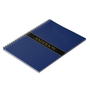 Carnet Nom de famille ou nom commercial Marine Blue & Gol