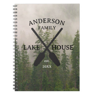 Carnet Nom de famille personnalisé Lake House
