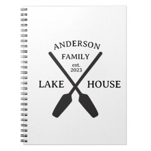 Carnet Nom de famille personnalisé Lake House
