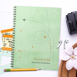 Carnet Nom de la demande avion Sage Mint or Voyage