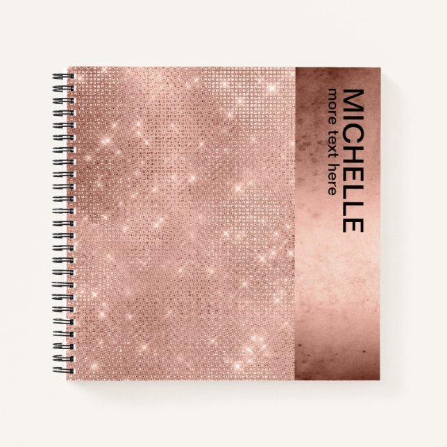 Carnet Nom de la parties scintillant et de la brillance R (Devant)