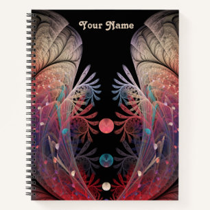 Carnet Nom de l'art fractal de fantaisie moderne abstrait