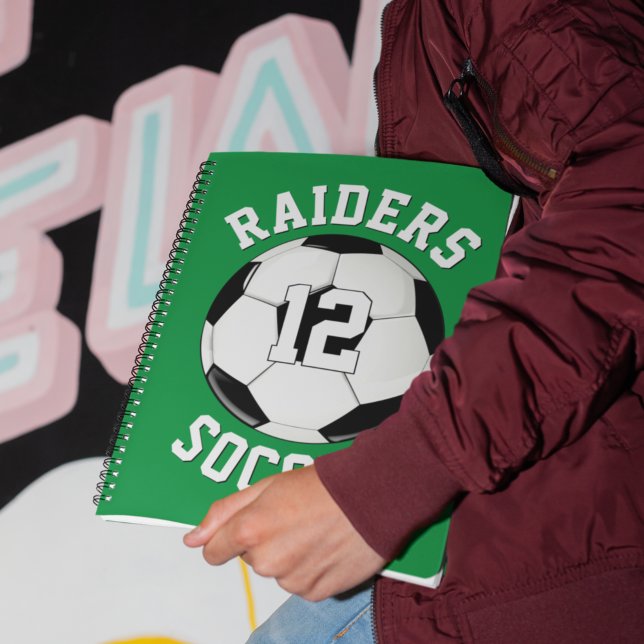 Carnet Nom de l'équipe de football et numéro de maillot d (Créateur téléchargé)