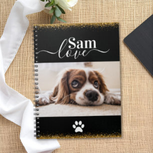 Carnet Nom de monogramme personnalisé pour chien Photo d'