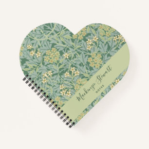 Carnet Nom de motif floral jasmin vert