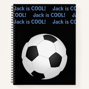 Carnet Nom d'enfant personnalisé "est Cool" Football II