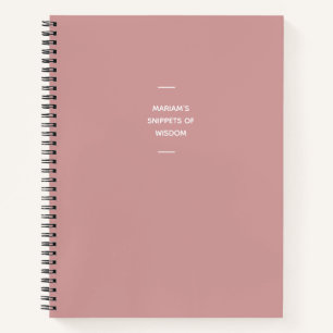 Carnet Nom du devis amusant Liste de choses à faire ros