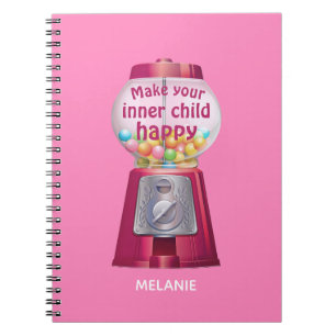 Carnet Nom du devis enfant interne de la machine à gumbal