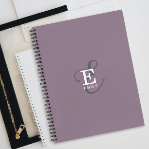 Carnet Nom élégant unique et typographie de monogramme vi