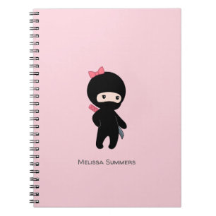 Carnet Nom fait sur commande de fille minuscule de Ninja