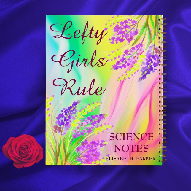 Carnet Nom floral Abstrait à gauche Objet (Créateur téléchargé)