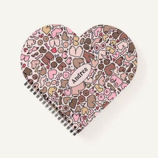 Carnet Nom humour neutre motif mammaire