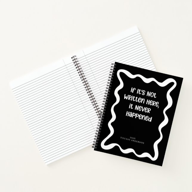 Carnet Nom minimal drôle d'un collègue étudiant Année (Intérieur)
