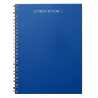 Nom minimaliste moderne unique bleu