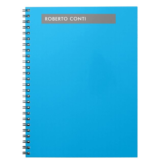 Carnet Nom minimaliste simple moderne (Devant)