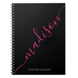Carnet Nom moderne de Black Pink