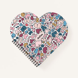 Carnet Nom motif mammaire neutre