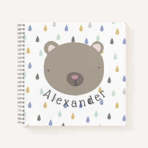 Carnet Nom personnalisable Cute Bear