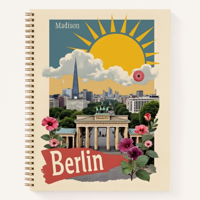 Carnet Nom personnalisé Berlin, Allemagne (Devant)
