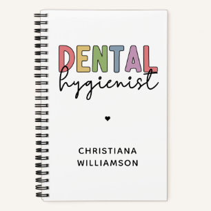 Carnet Nom personnalisé Dental Hygienist RDH Cadeaux