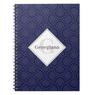 Carnet Nom personnalisé Ditsy Winter Snow Angles Fans Sno