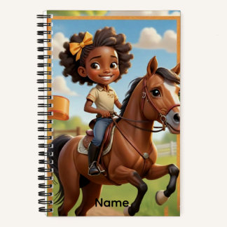 Carnet Nom personnalisé Little Rider, Big Dreams