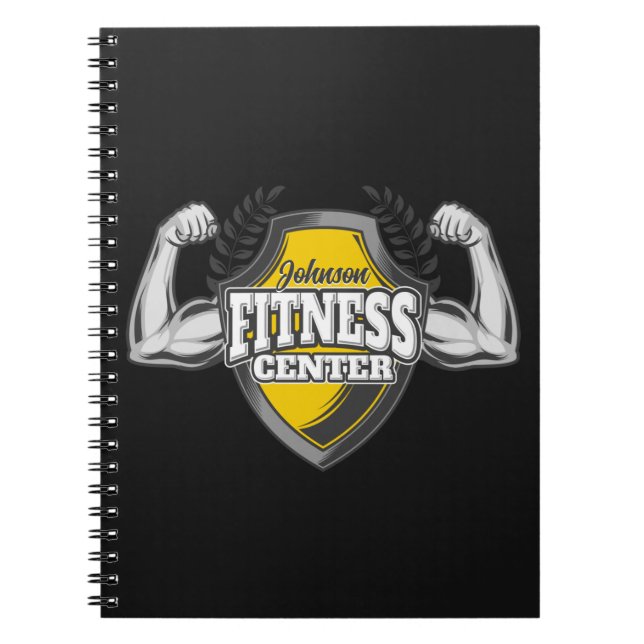 Carnet Nom personnalisé Muscle Fitness Trainer Gym (Devant)