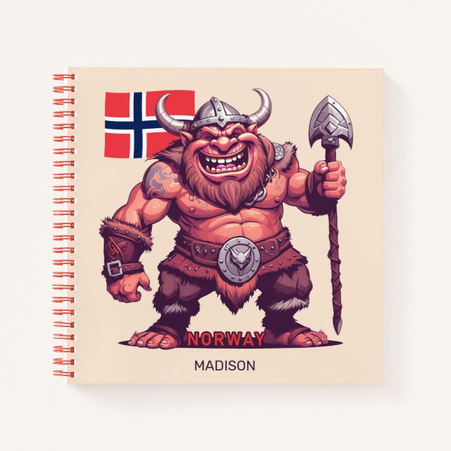 Carnet Nom personnalisé Norwegian Troll (Devant)