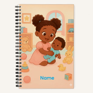 Carnet Nom personnalisé Petites Mains, Grand Amour