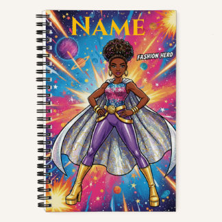 Carnet Nom personnalisé Style Supernova