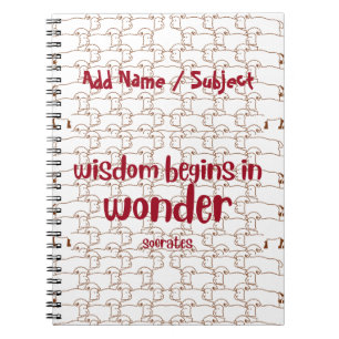Carnet Nom personnalisé/Sujet Citation originale Agneau m