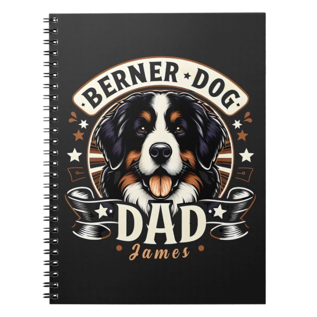 Carnet Nom personnel Berner Chien Papa - Bernese Daddy (Devant)
