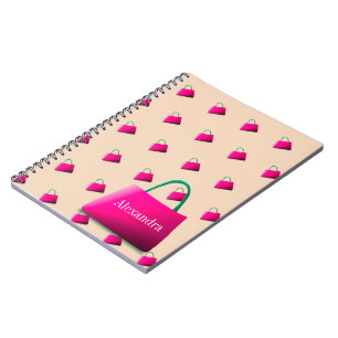 Carnet Nom personnel Modern Pastel Orange