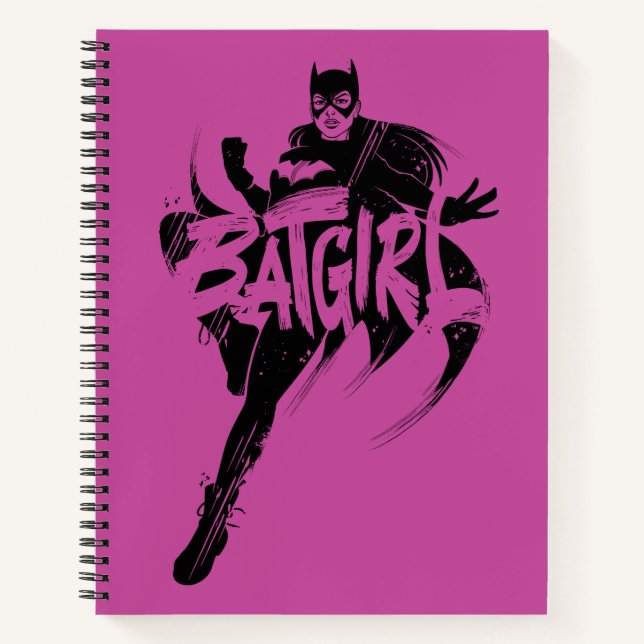 Carnet Nom Pinceau Encre Batgirl (Devant)
