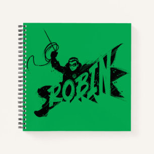Carnet Nom Pinceau Encre Robin