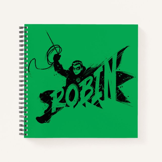 Carnet Nom Pinceau Encre Robin (Devant)