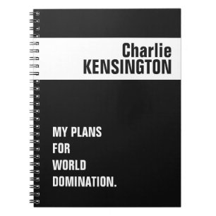 Carnet Nom, titre et couleur personnalisés