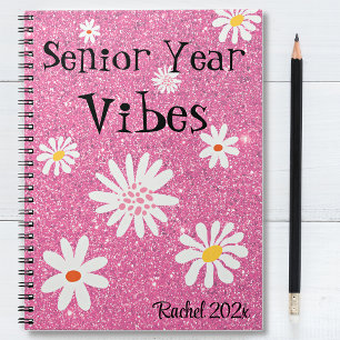 Carnet Nom, Vibes de dernière année rétro scintillant ros