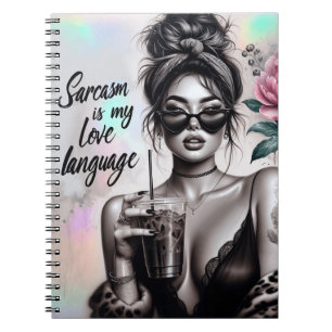 Carnet Non pas aujourd'hui sassy femme drôle femme mère s