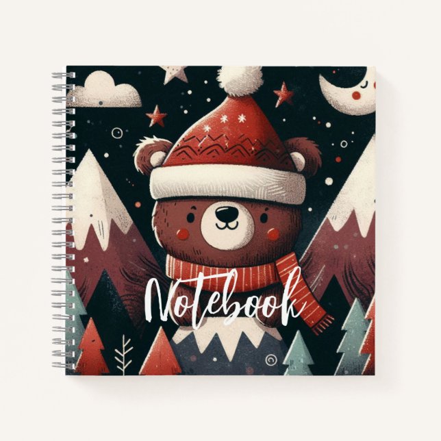 Carnet North Woods Noel – La promenade de l'ours du Père  (Devant)
