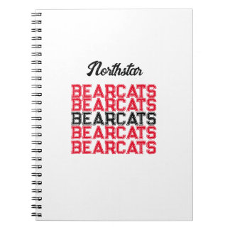 Carnet Northstar Bearcats détresse Vintage lettres